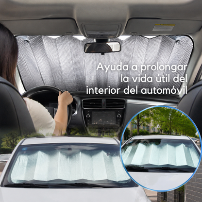 TAPA SOL PLATEADO PLEGABLE DE PARABRISAS