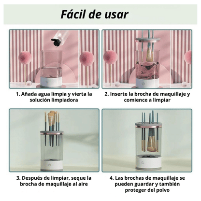 LIMPIADOR ELECTRICO DE BROCHAS DE MAQUILLAJE