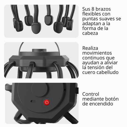MASAJEADOR DE CABEZA ANTIESTRÉS